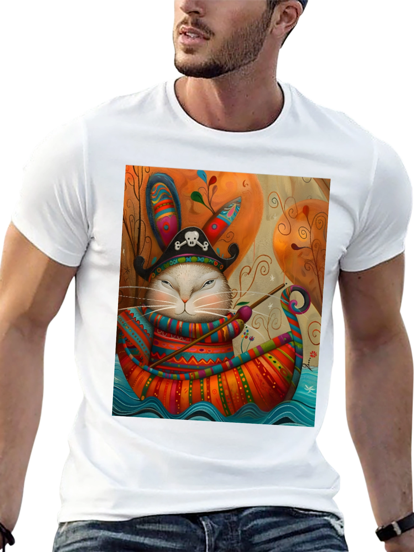 Pirate Rabbit Boat Ride T-Shirt