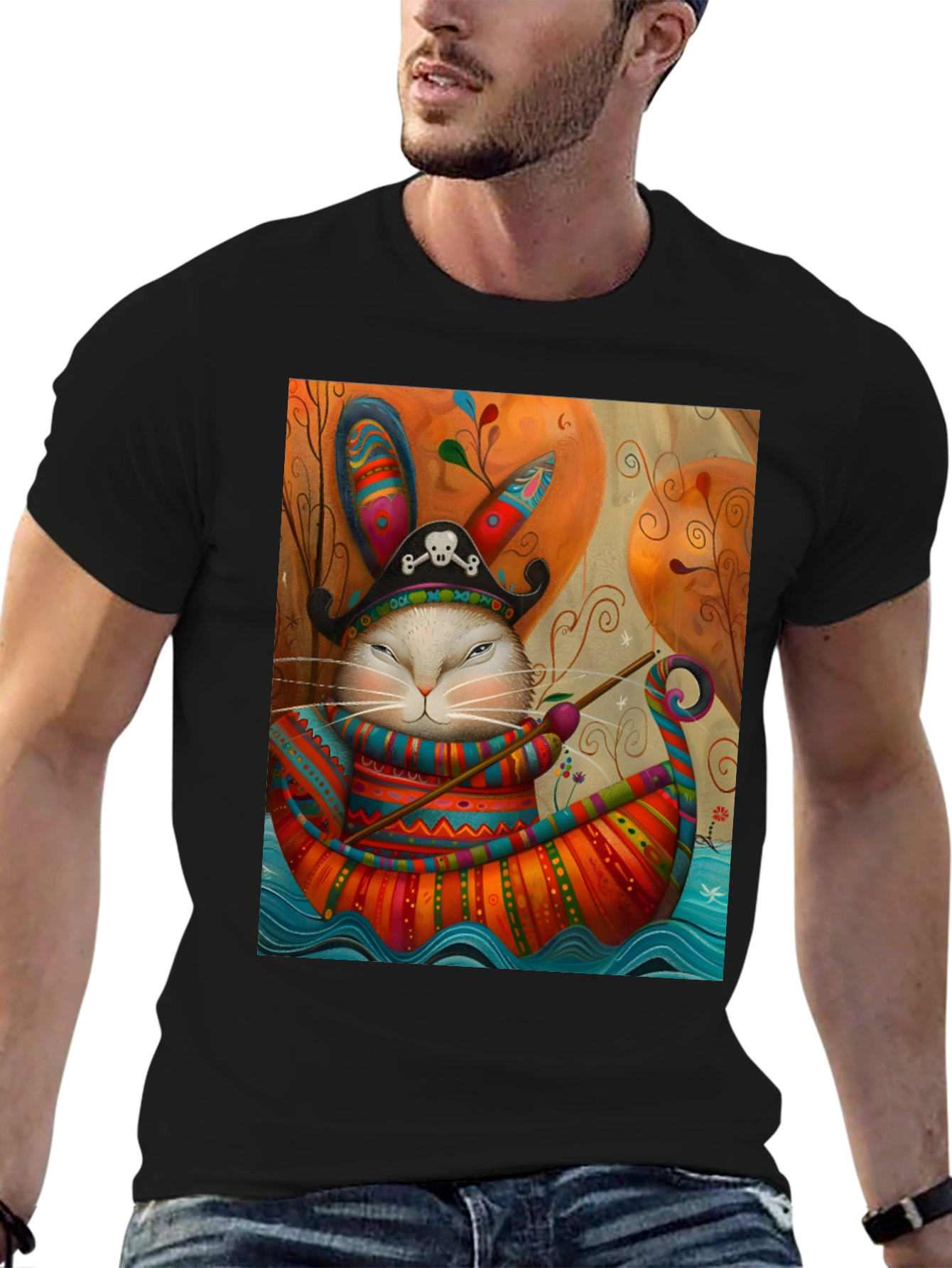 Pirate Rabbit Boat Ride T-Shirt