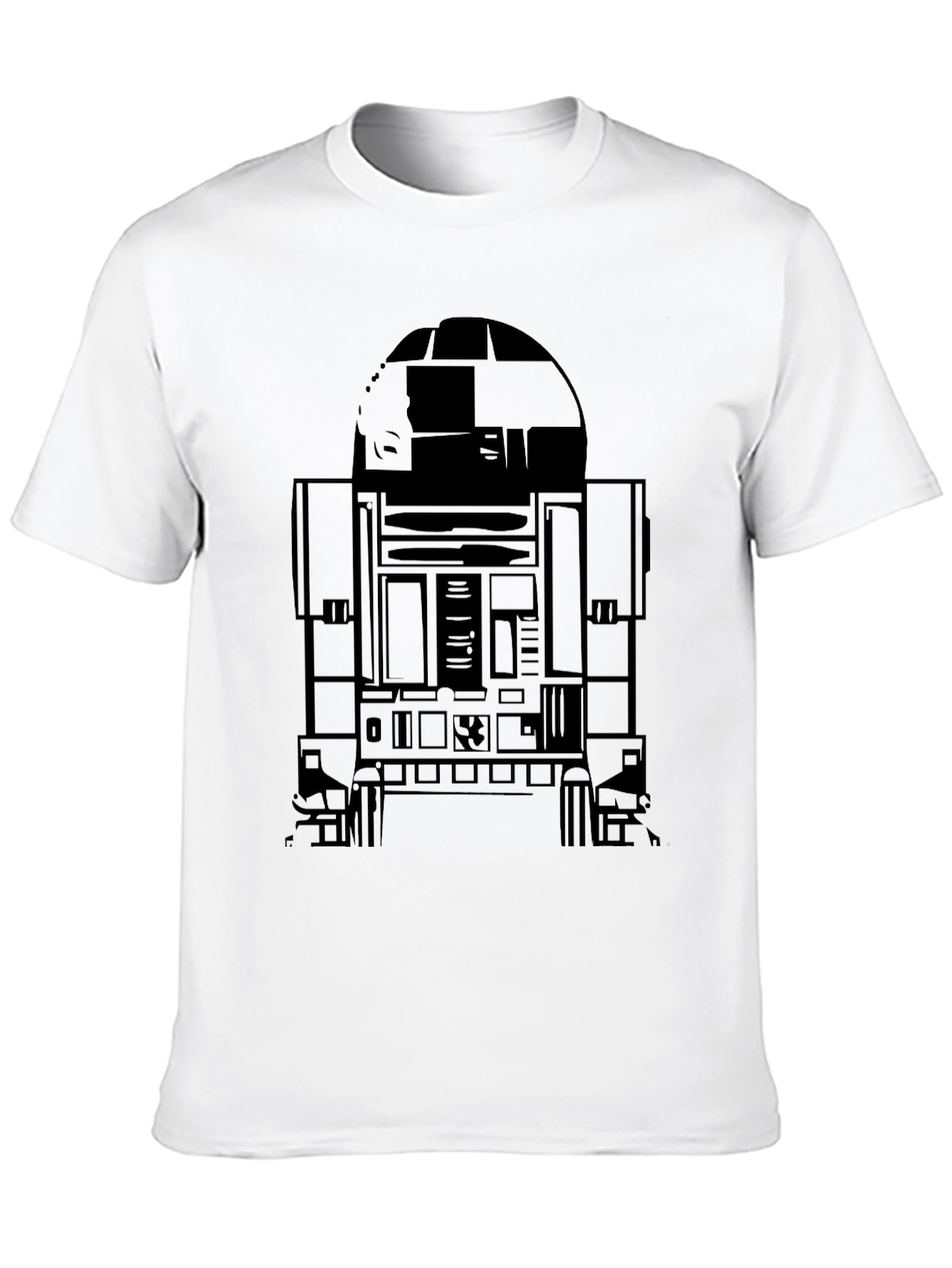 R2-D2 Graphic Print Black T-Shirt