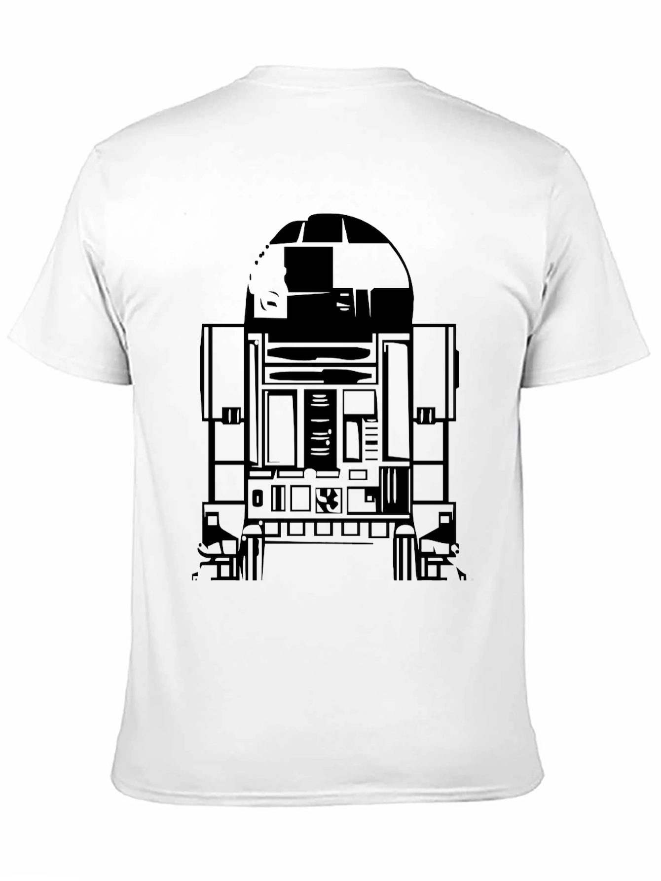 R2-D2 Graphic Print Black T-Shirt