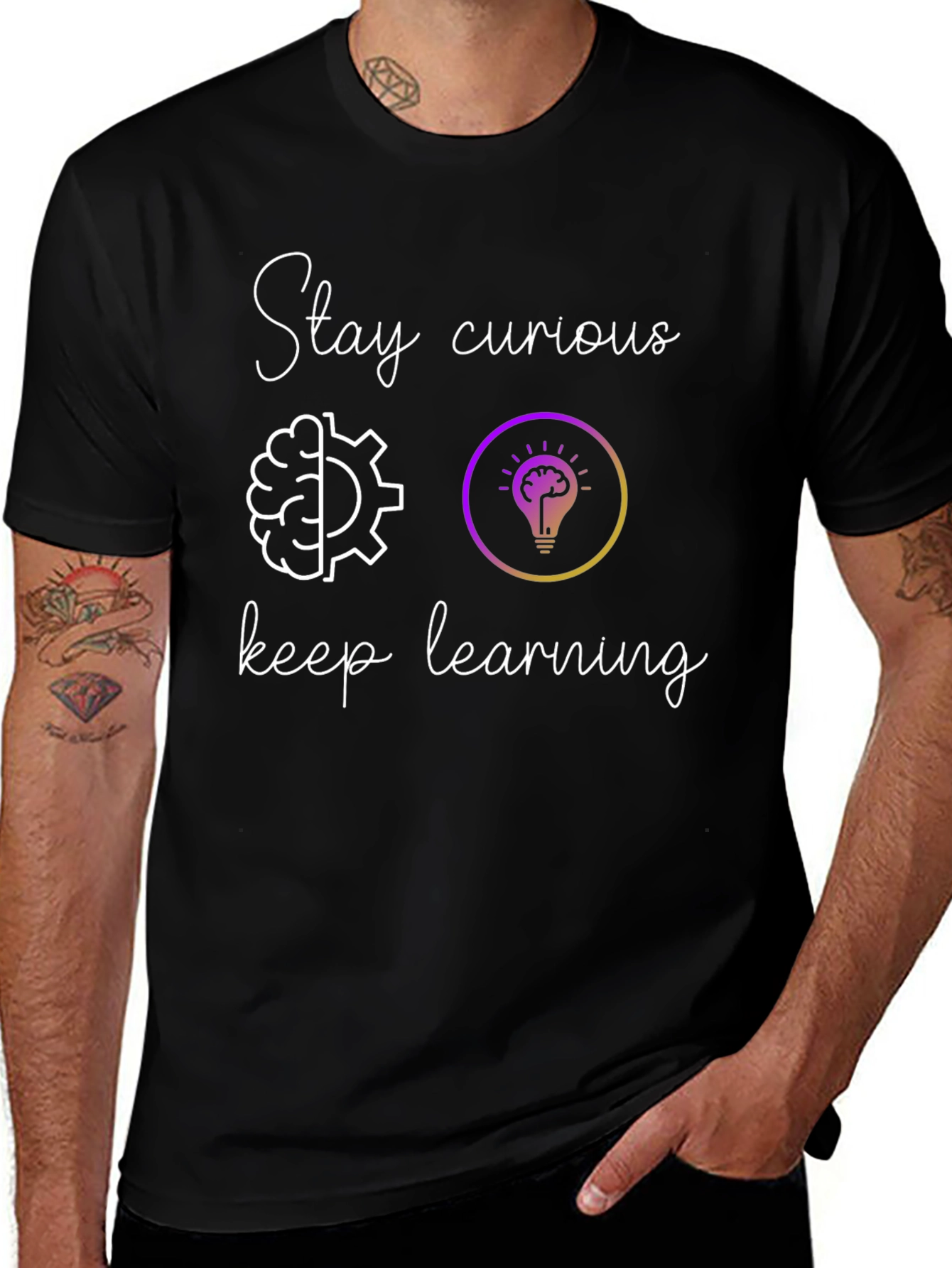 Stay Curious Brain T-Shirt