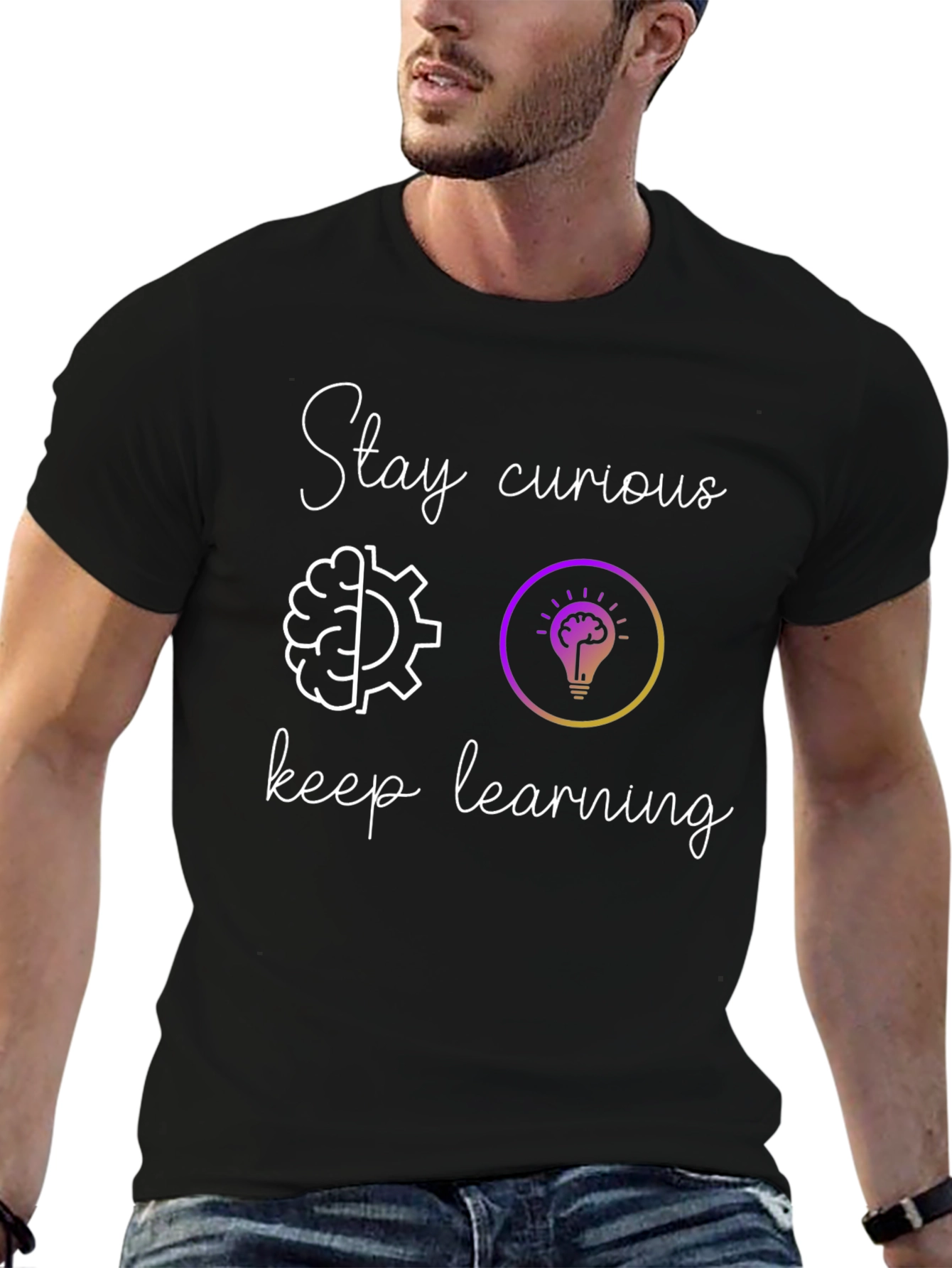 Stay Curious Brain T-Shirt