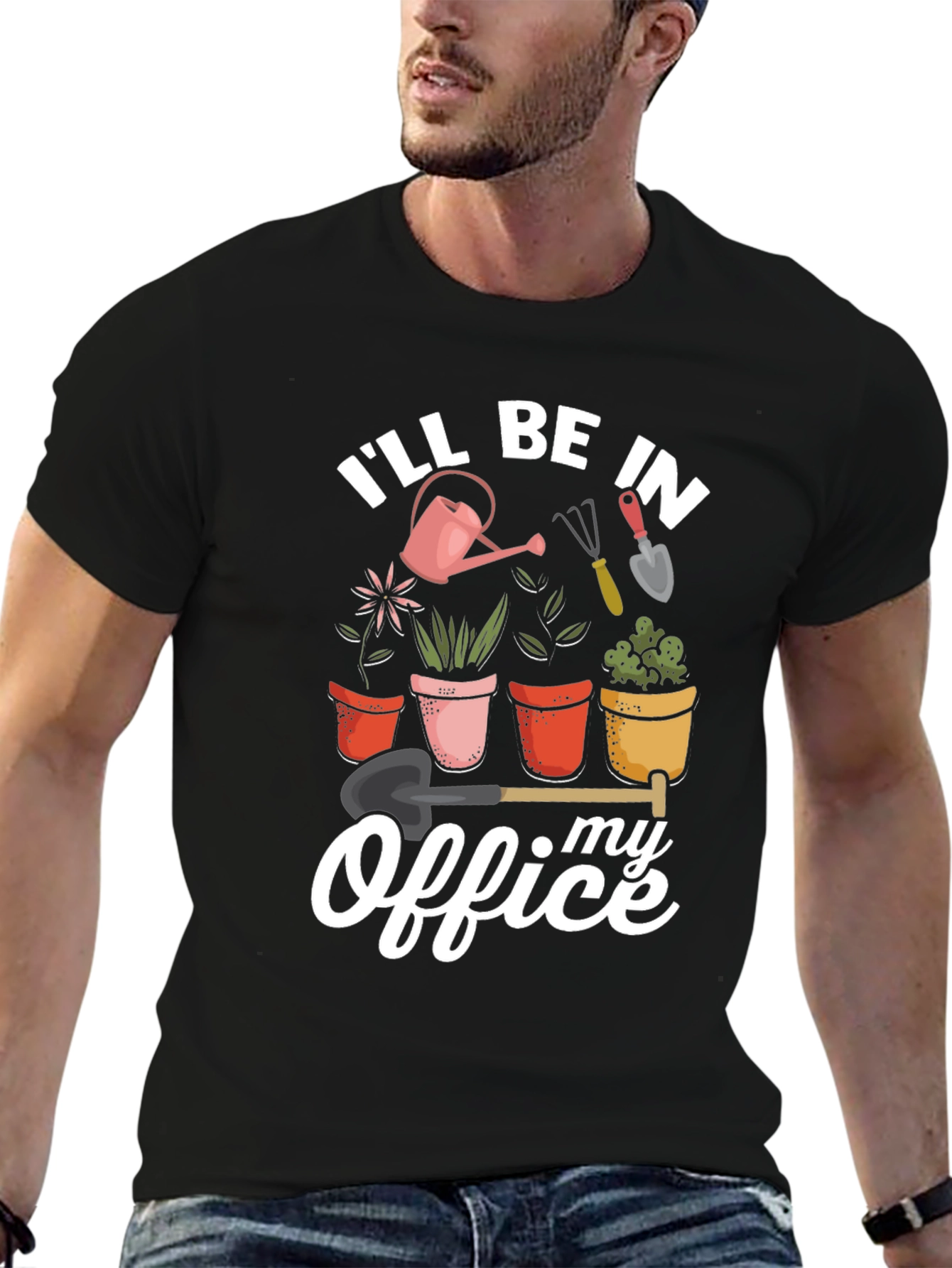 Gardening Office Graphic T-Shirt