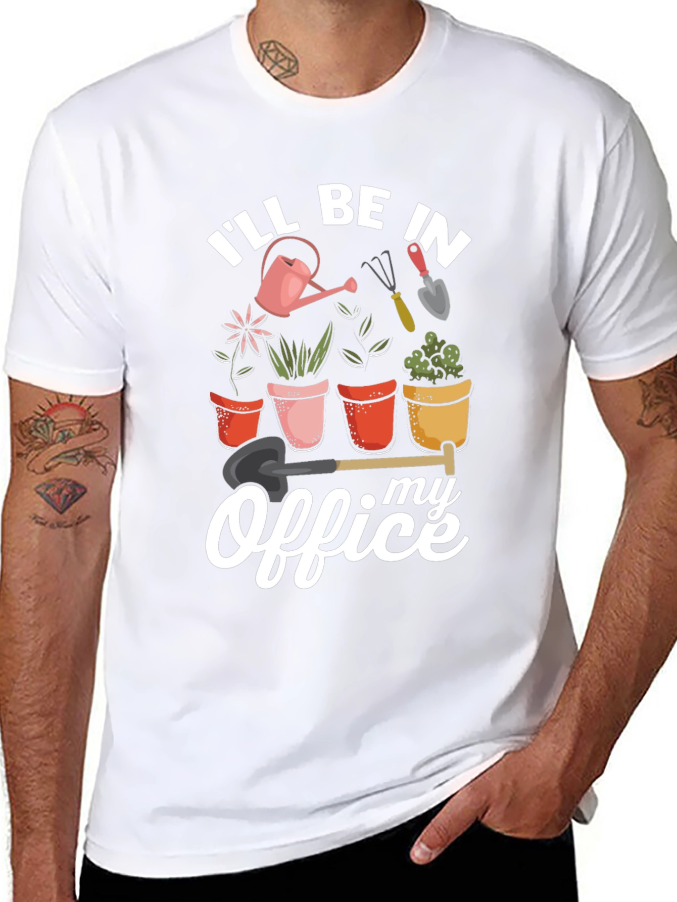 Gardening Office Graphic T-Shirt