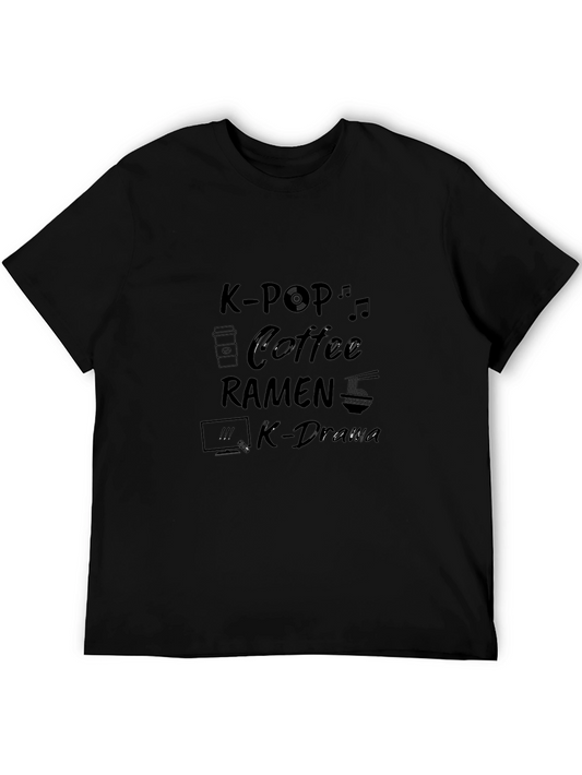 K-Pop Coffee Ramen K-Drama T-Shirt