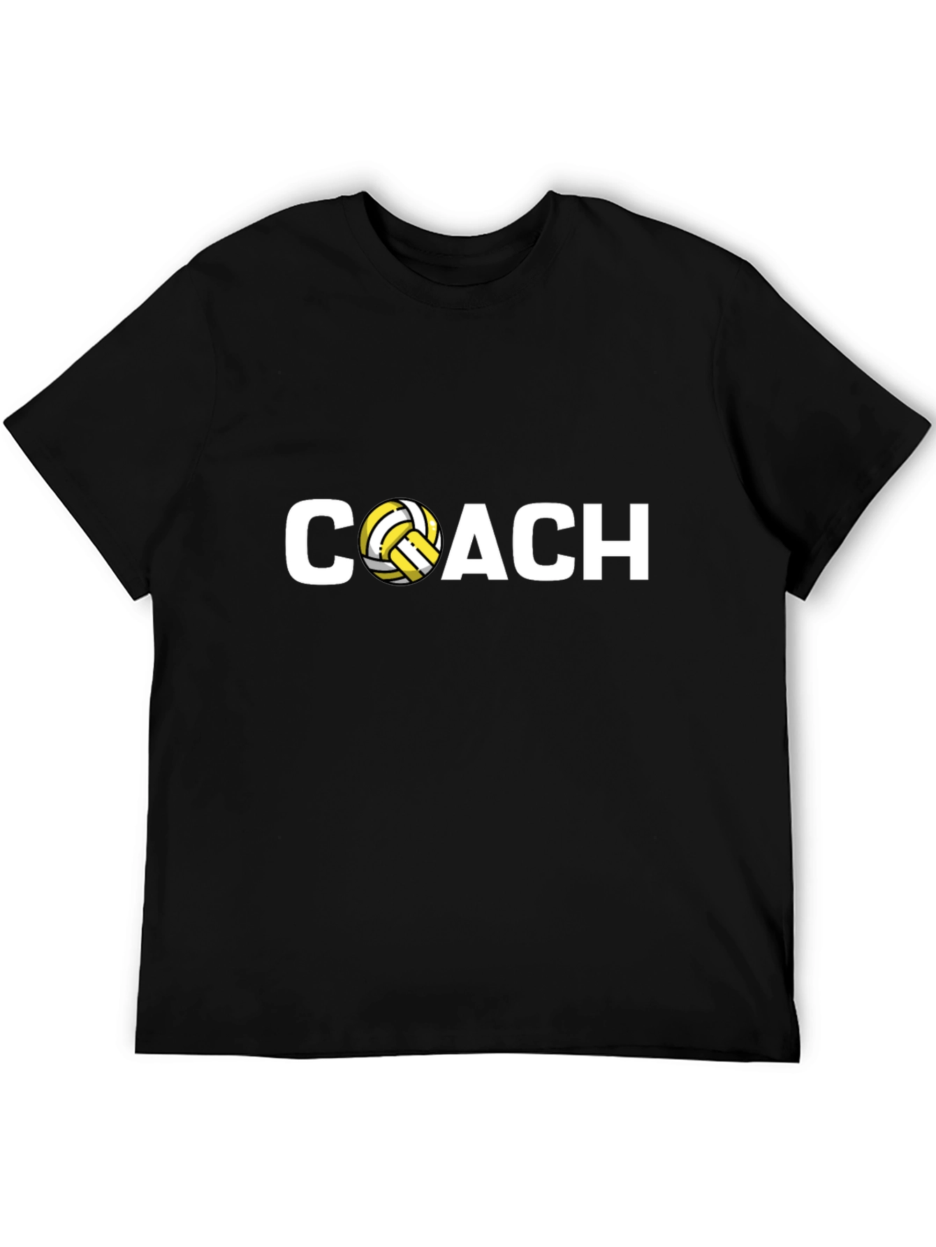 Volleyball Coach Black T-Shirt