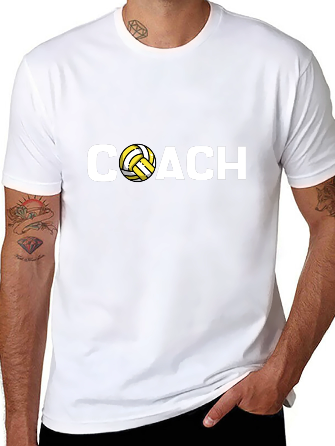 Volleyball Coach Black T-Shirt
