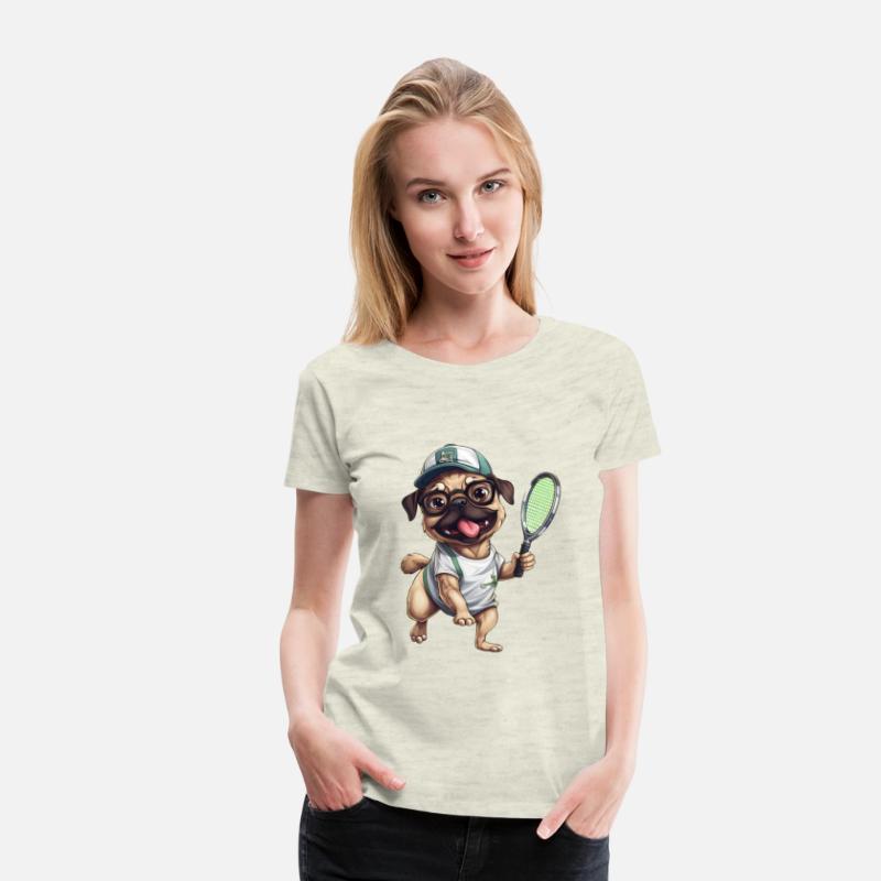 Game-Loving Pug: Tennis and Badminton Adventure