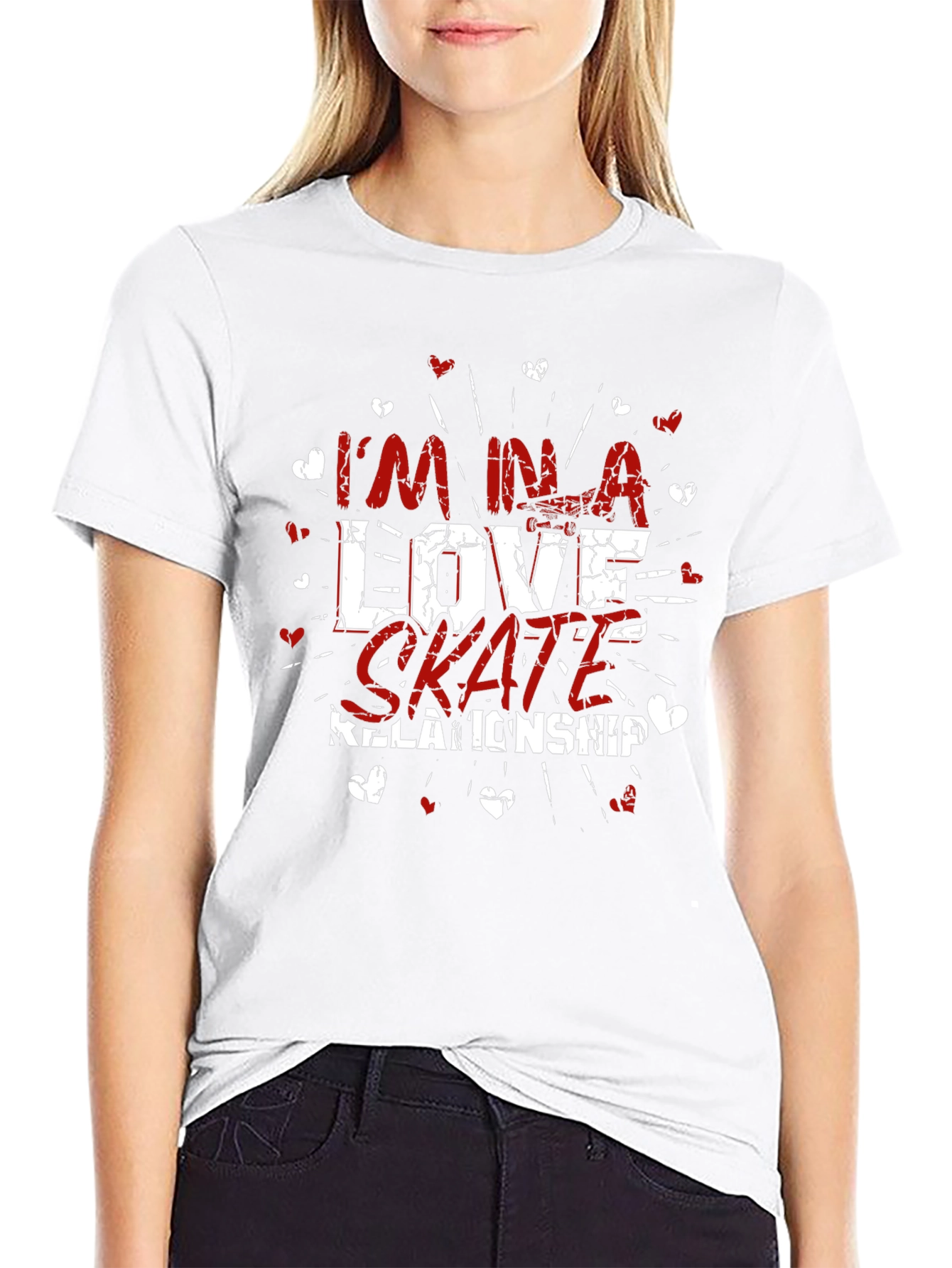 Skate Love Relationship T-Shirt