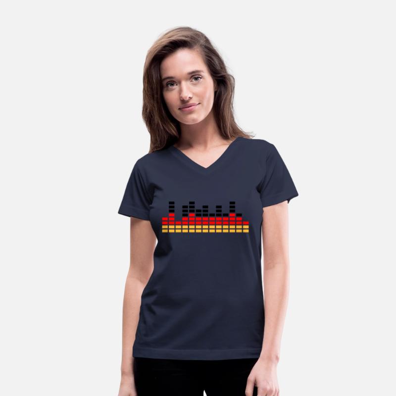 German Flag Colors Party DJ Wave Bars Mixer Music