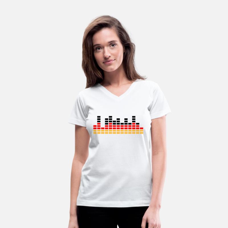 German Flag Colors Party DJ Wave Bars Mixer Music