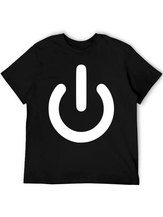 Power Symbol T-Shirt - Black Graphic Tee