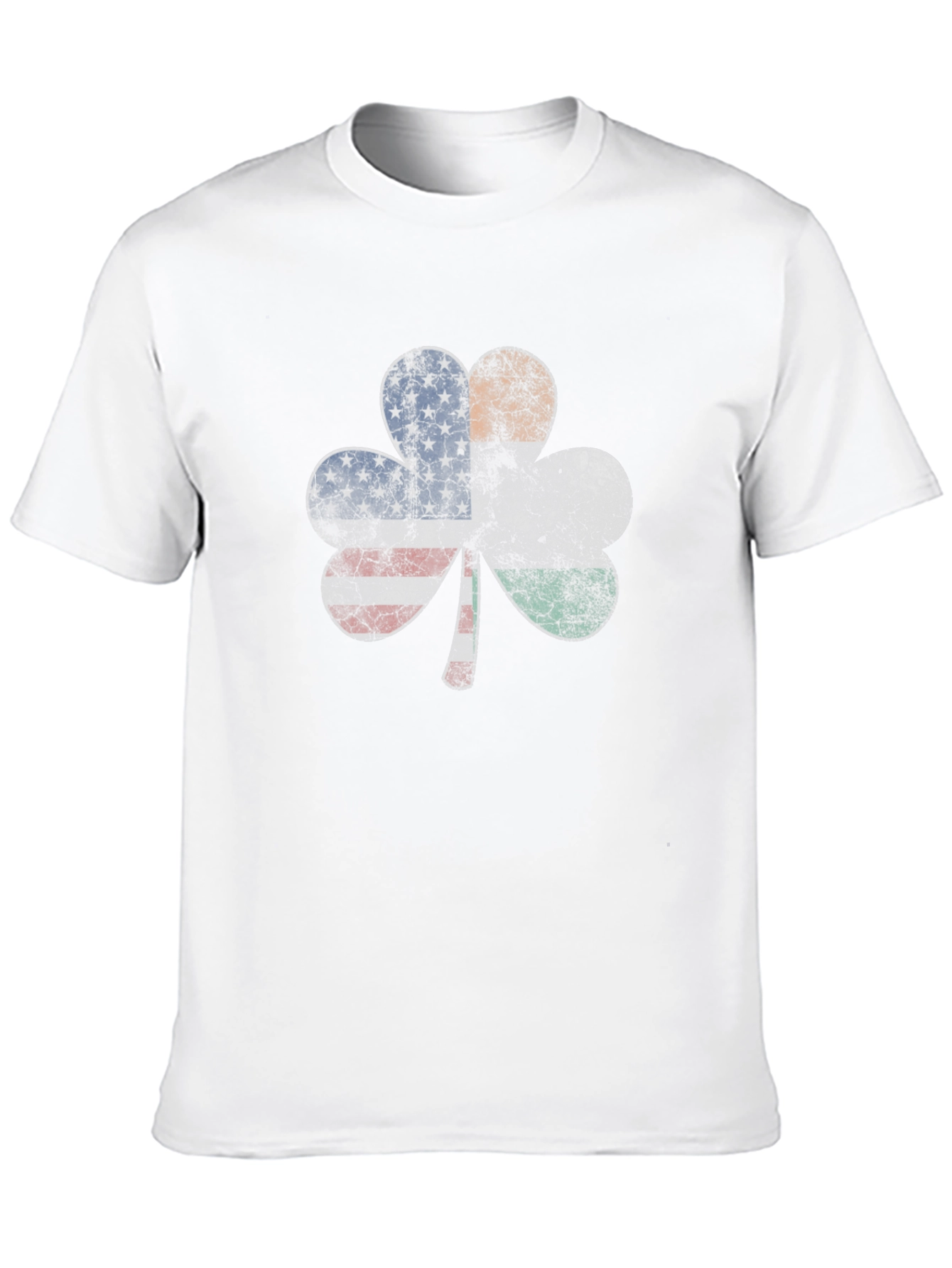 Irish American Flag Shamrock T-Shirt