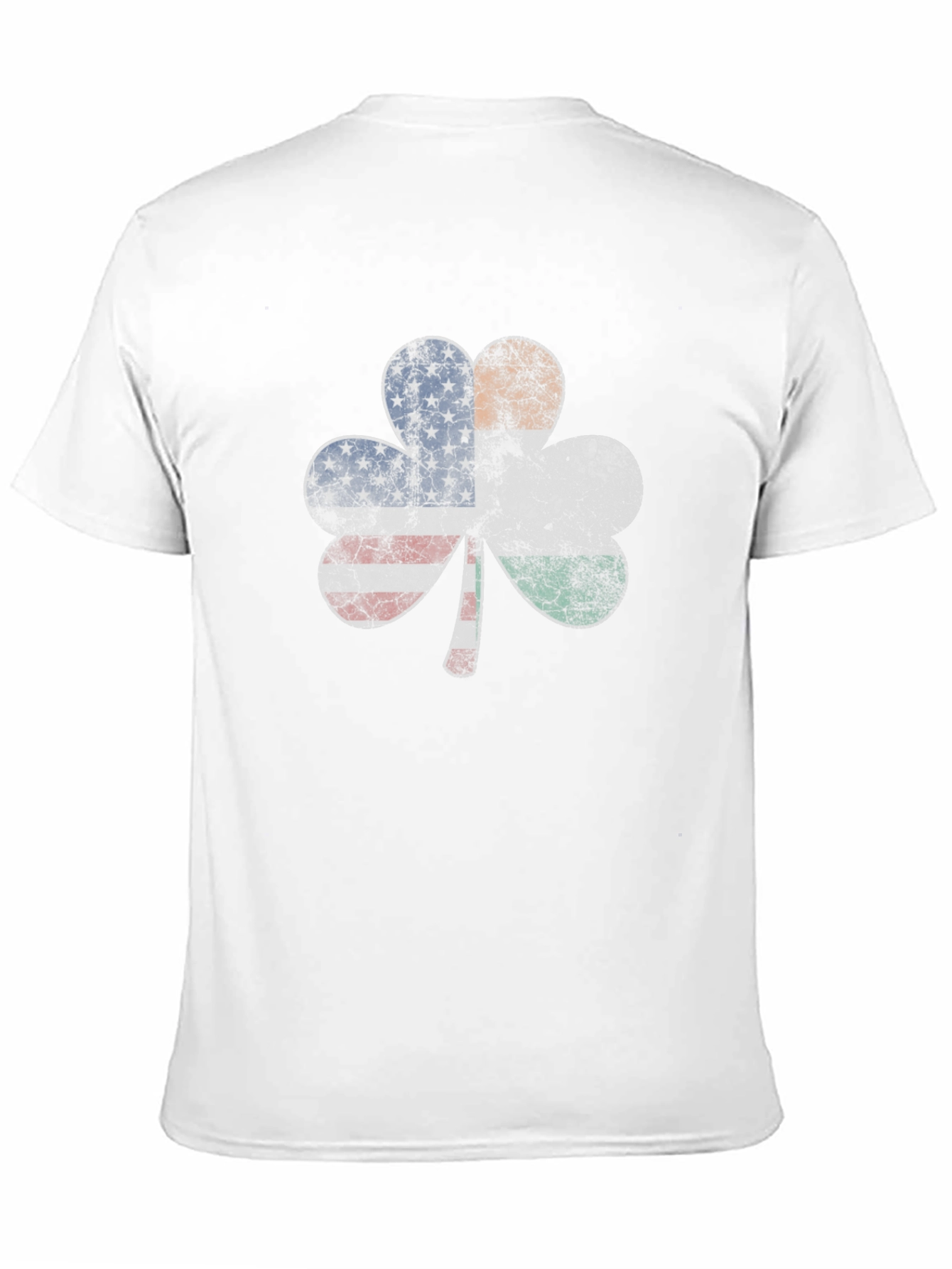 Irish American Flag Shamrock T-Shirt