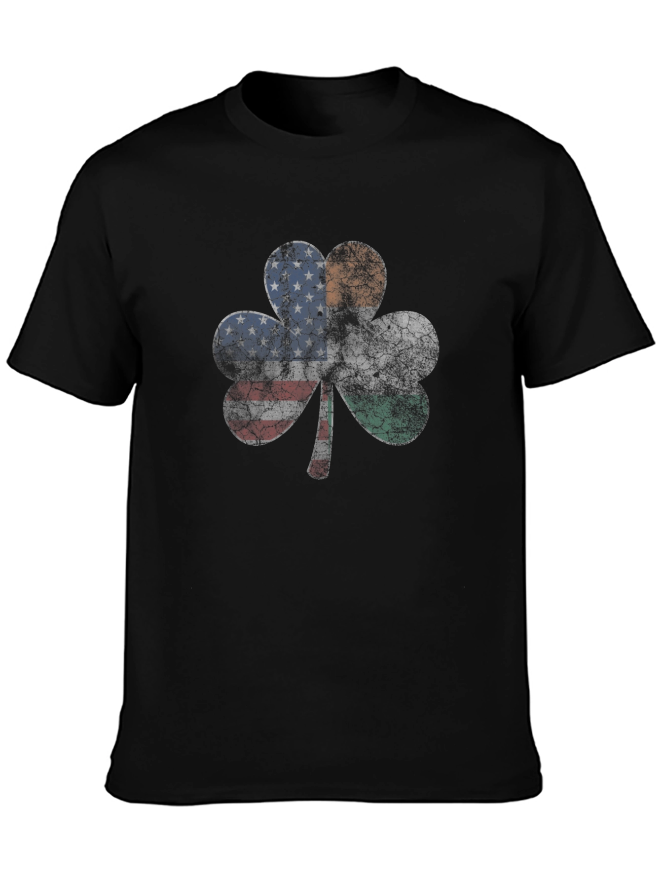 Irish American Flag Shamrock T-Shirt