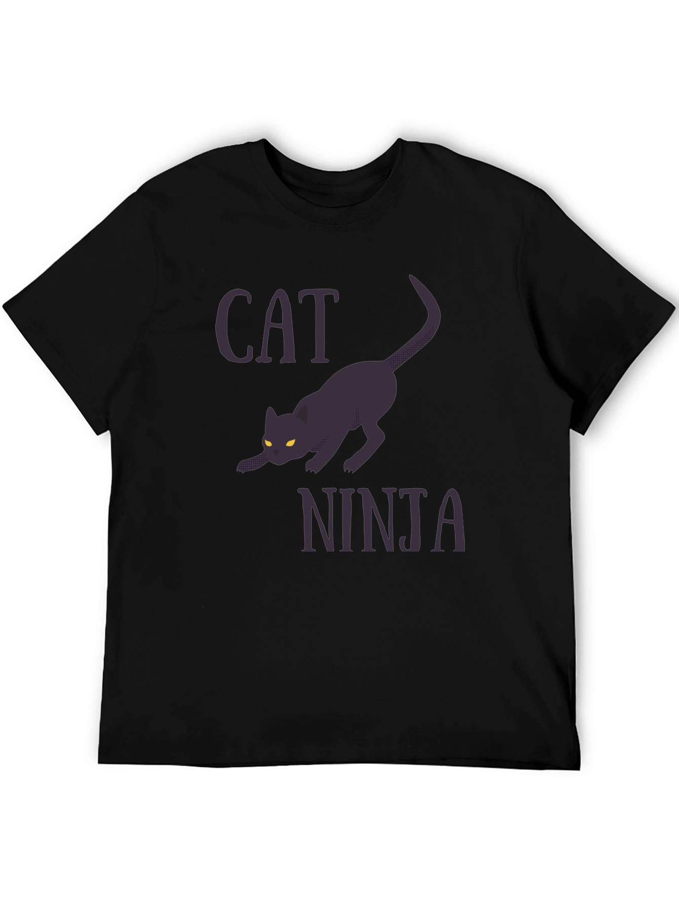 Cat Ninja Graphic Tee - Stealthy Style