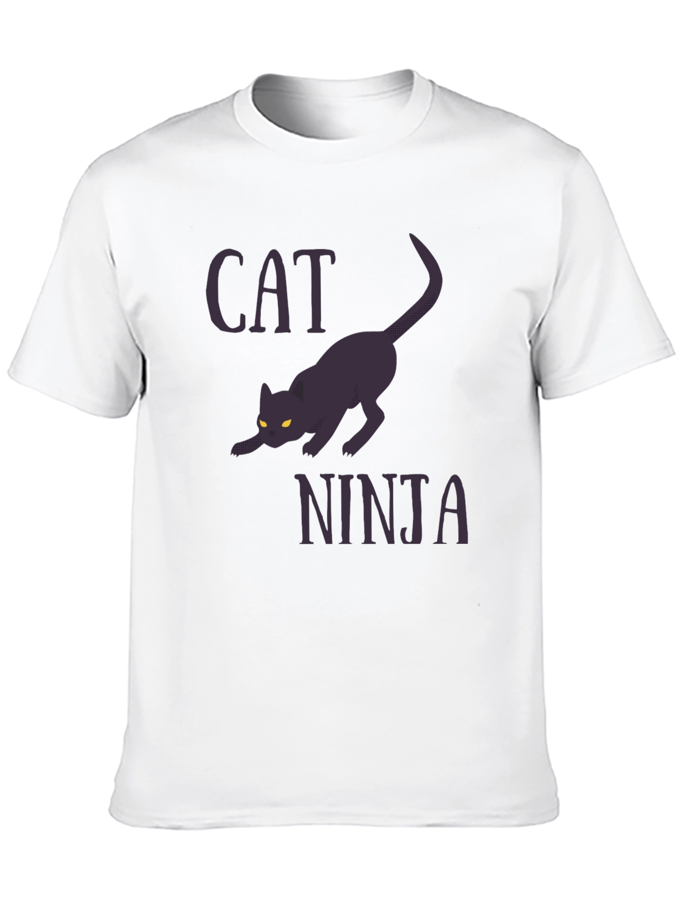 Cat Ninja Graphic Tee - Stealthy Style
