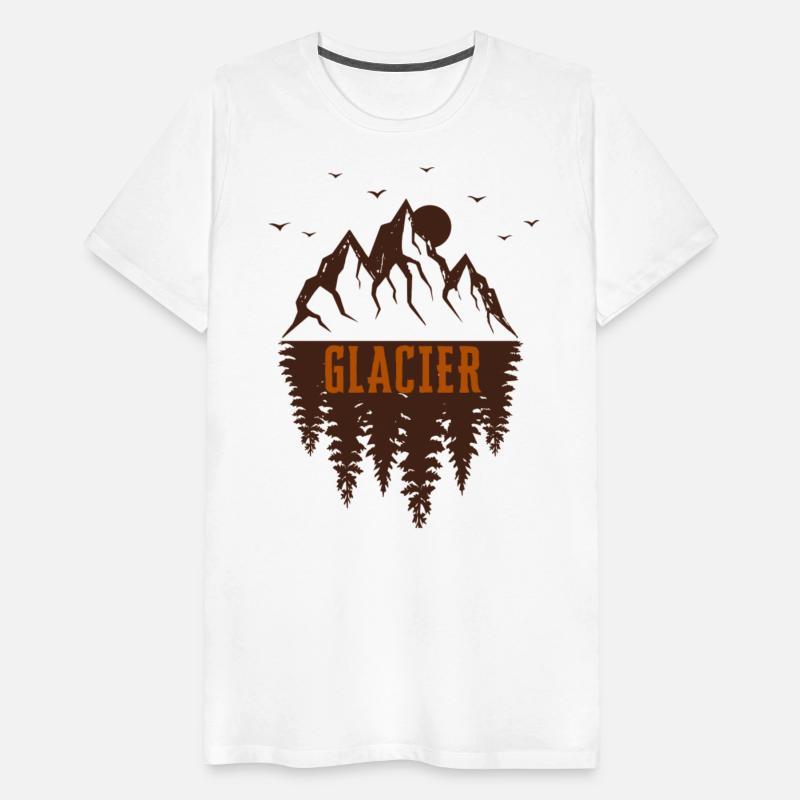 glacier national park retro mountain