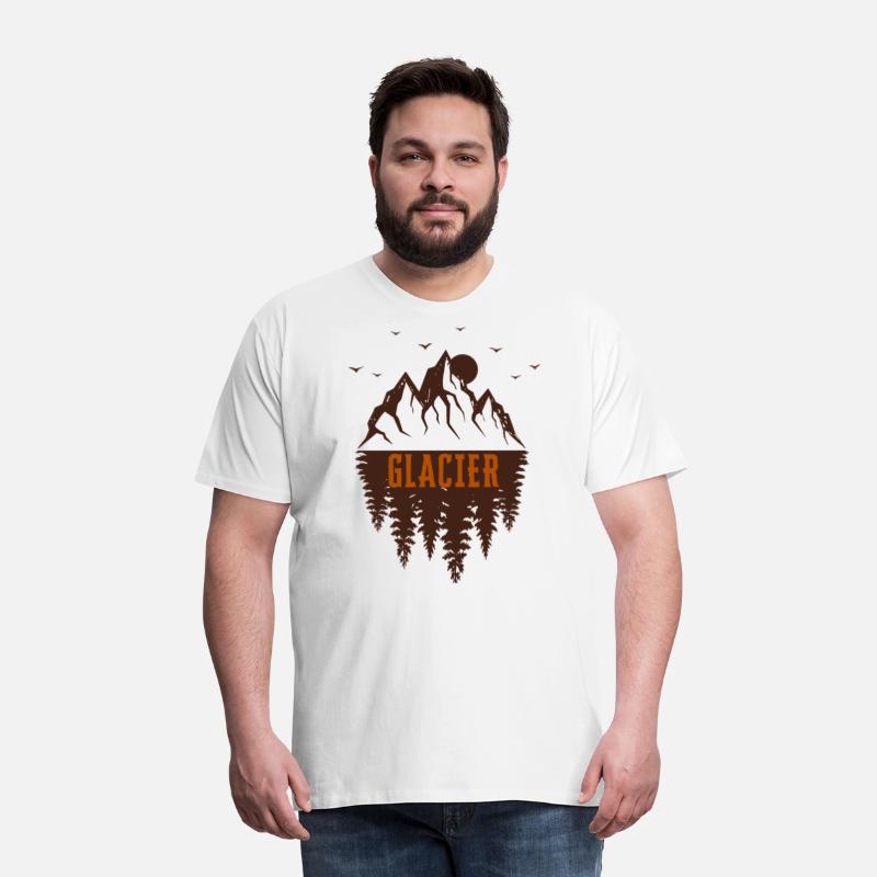 glacier national park retro mountain