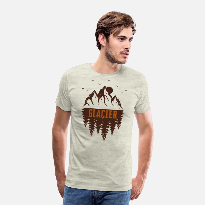 glacier national park retro mountain