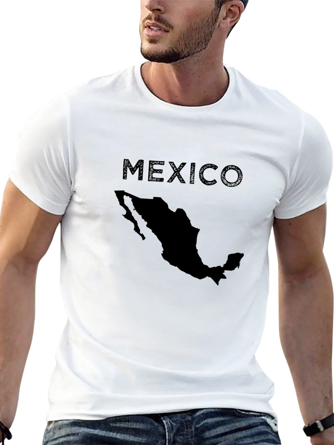 Mexico Map T-Shirt - Black Graphic Tee