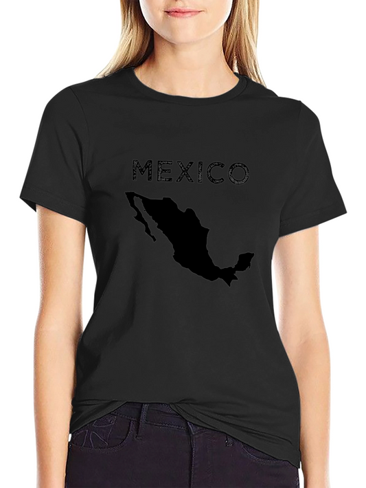 Mexico Map T-Shirt - Black Graphic Tee