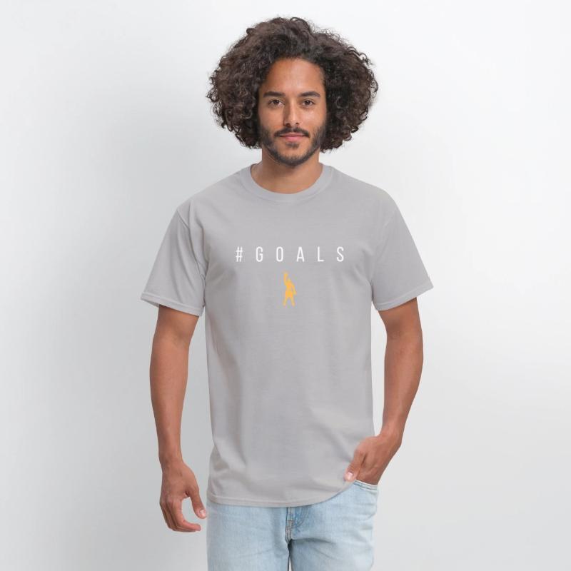 Goals - White Text with Male Boxer Graphic in Gold