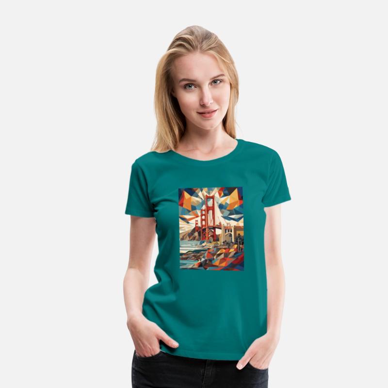 Golden Gate Bridge California T-Shirt, Golden Gate