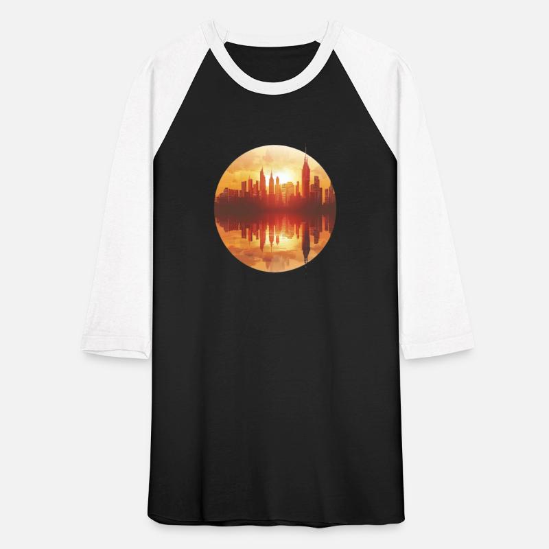 Golden Sunset City Reflection