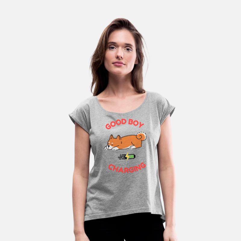 Good Boy Charging – Lazy Shiba Inu Shirt
