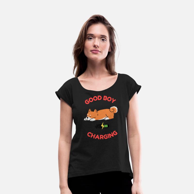 Good Boy Charging – Lazy Shiba Inu Shirt