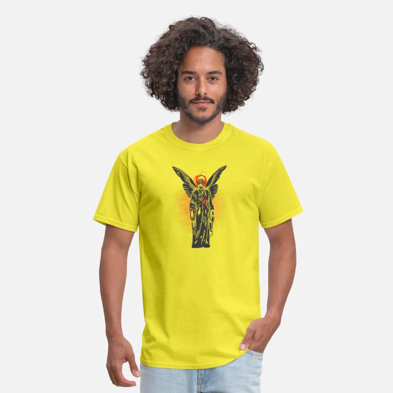 Gothic Angel Wings Tee, Unisex Cotton T-Shirt