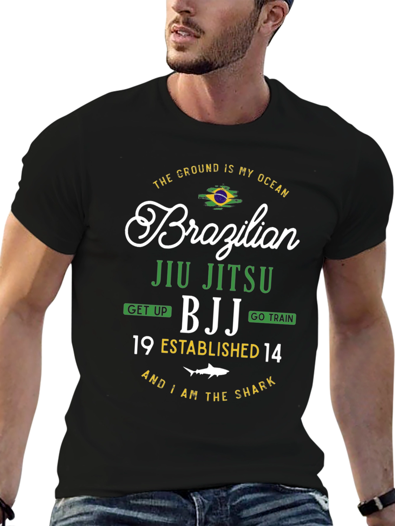 Brazilian Jiu Jitsu BJJ Black T-Shirt