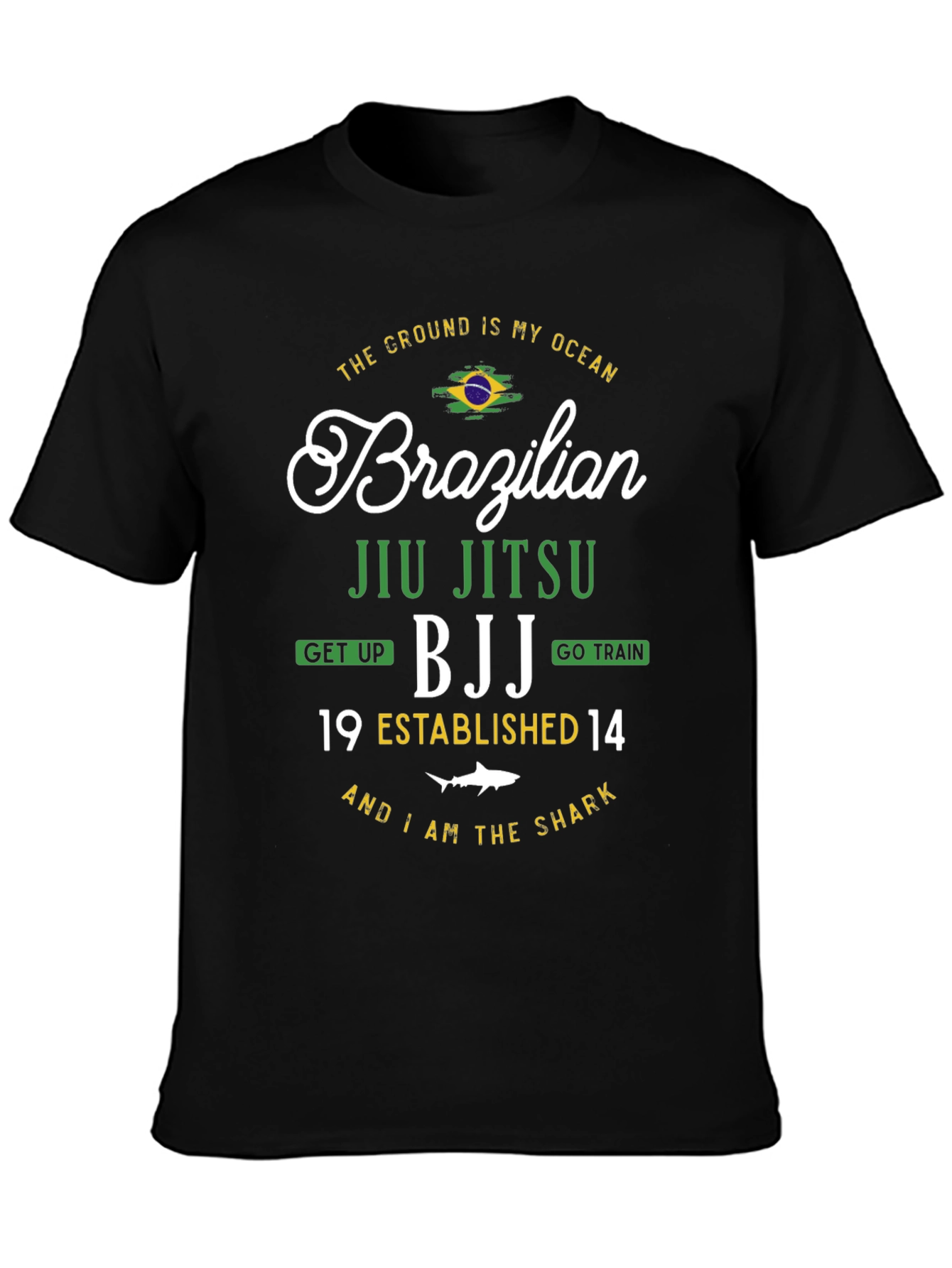 Brazilian Jiu Jitsu BJJ Black T-Shirt