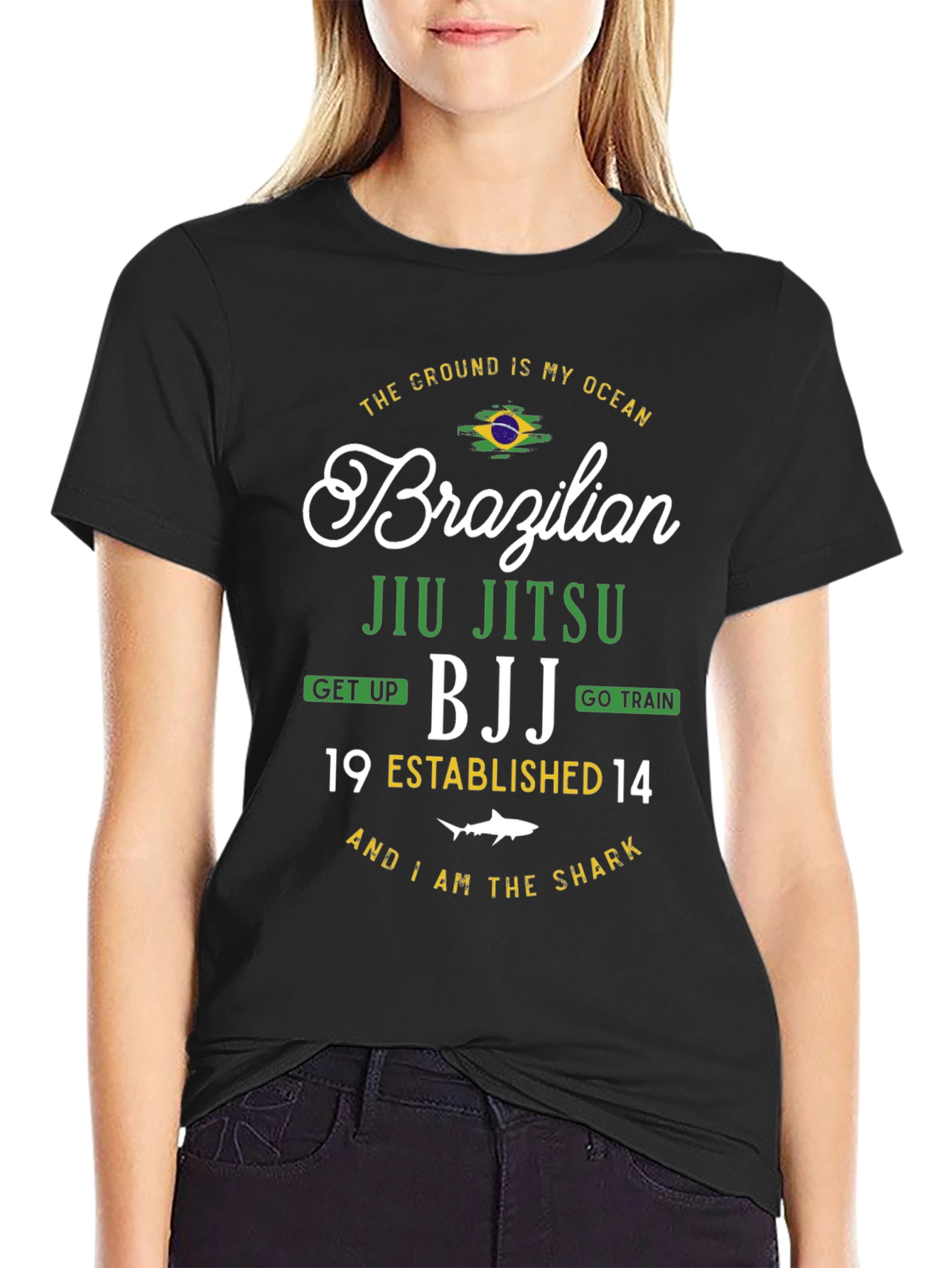 Brazilian Jiu Jitsu BJJ Black T-Shirt