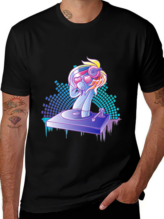 DJ Pony Graphic Tee - Party Vibes