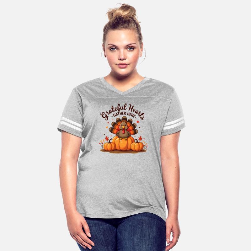 Grateful Hearts Thanksgiving Turkey Fall Design