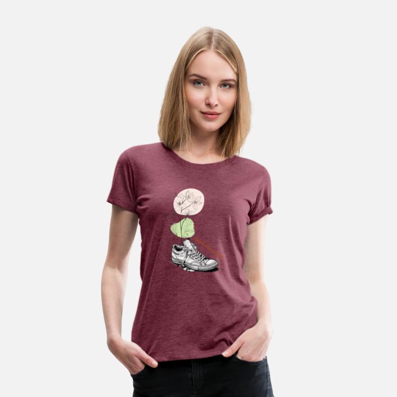Growth Finds Its Way Line Art Floral Sneaker Tee