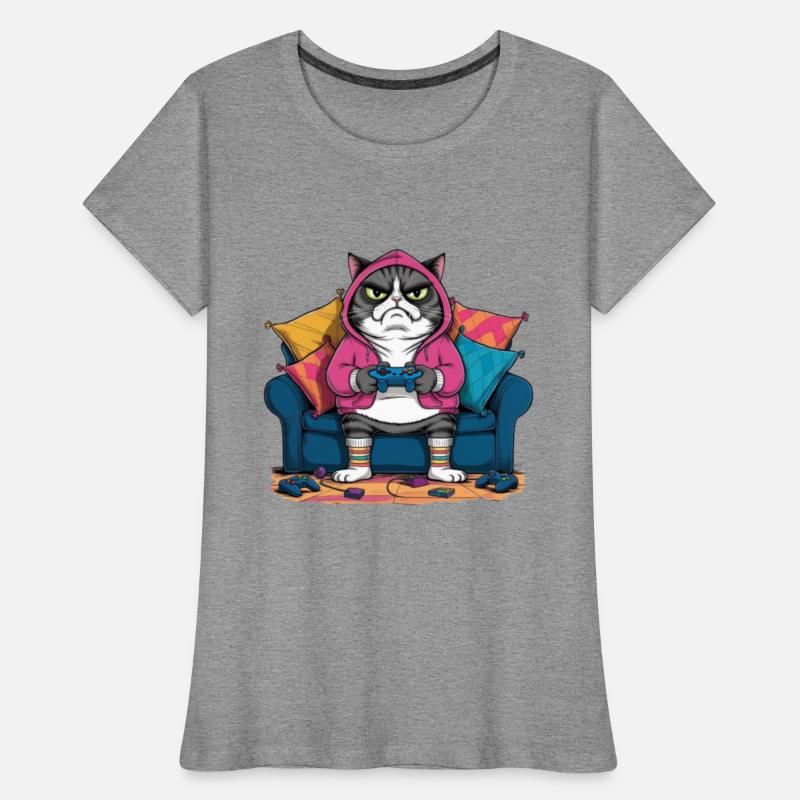 Grumpy Cat Gamer Design - Funny and Relatable Gam