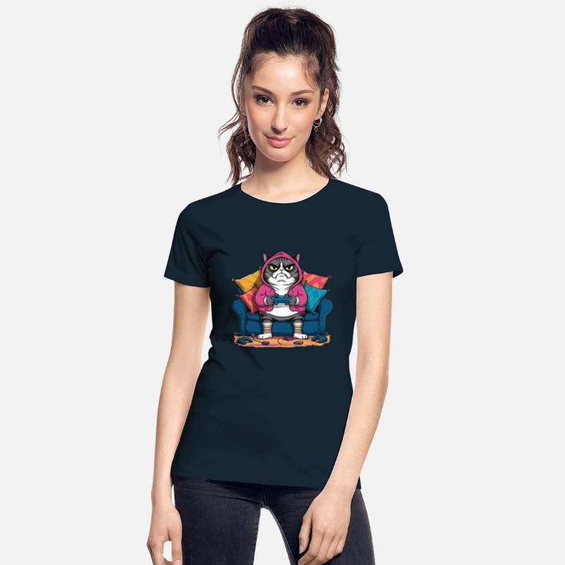 Grumpy Cat Gamer Design - Funny and Relatable Gam