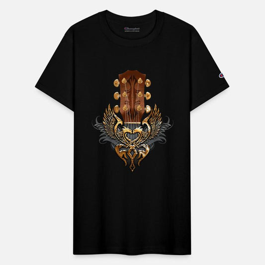 Guitar Head stock twin eagle