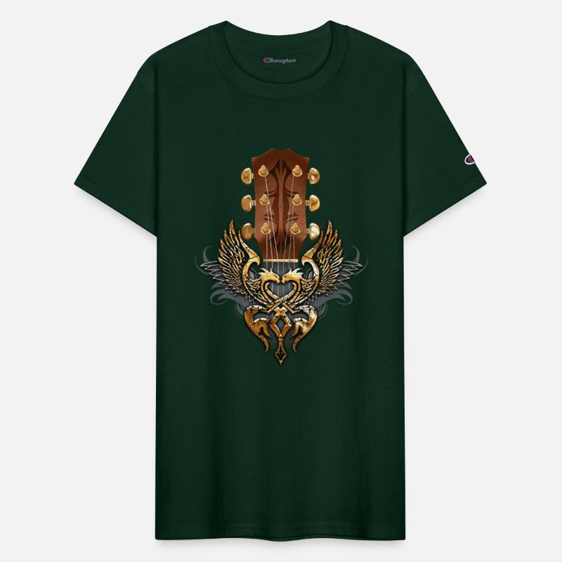 Guitar Head stock twin eagle