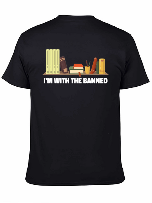 Im With The Banned Books T-Shirt - Black