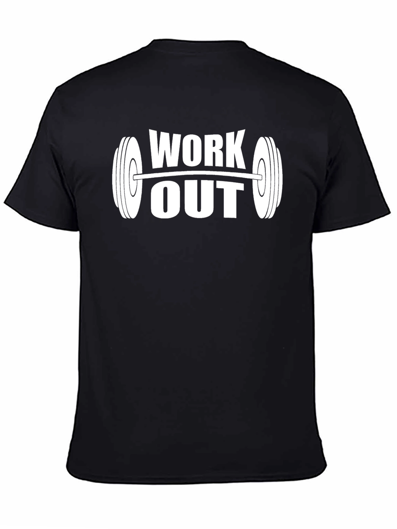 Work Out Black Graphic Tee