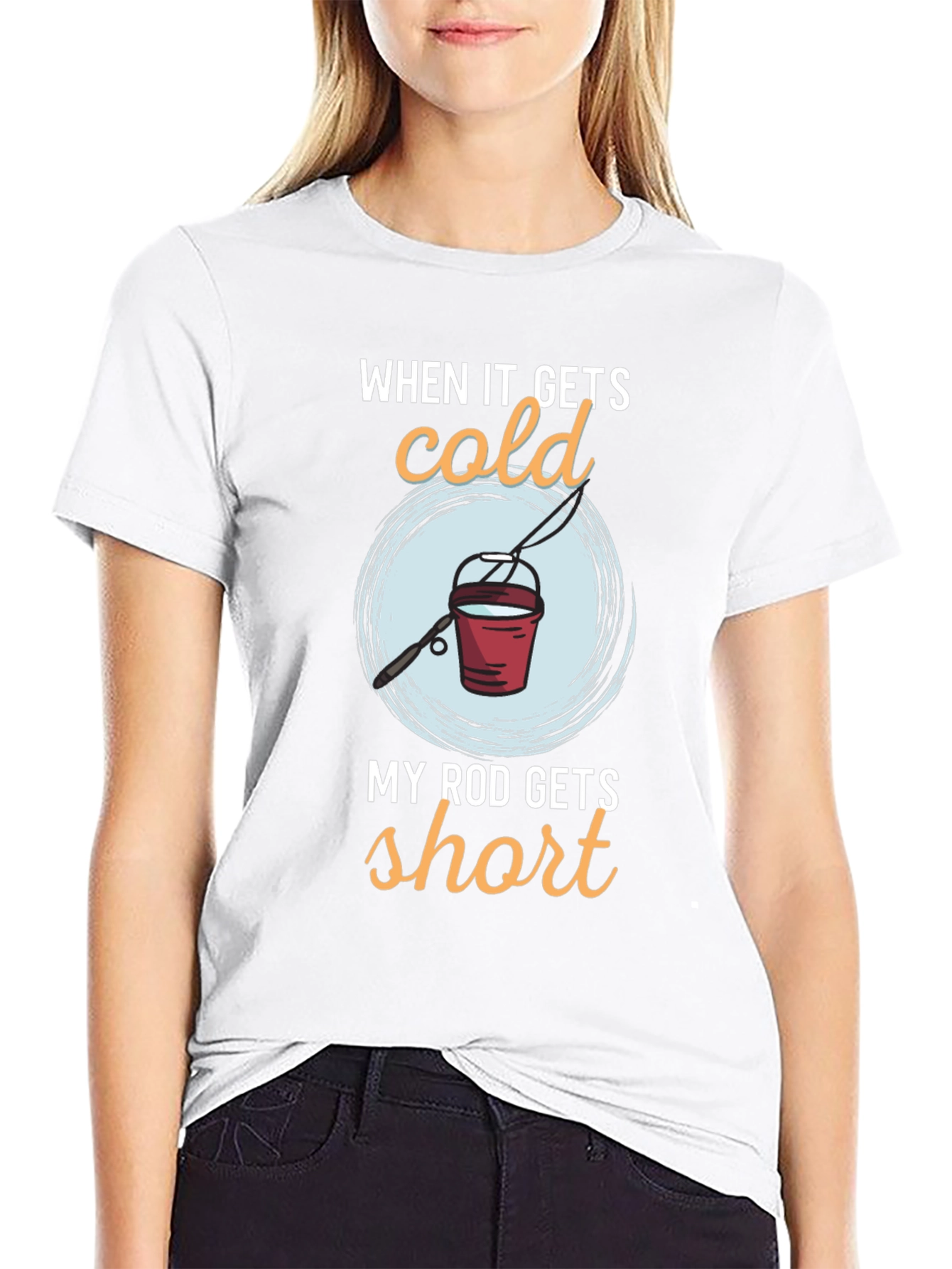 Funny Fishing T-Shirt - Cold Rod Humor Tee