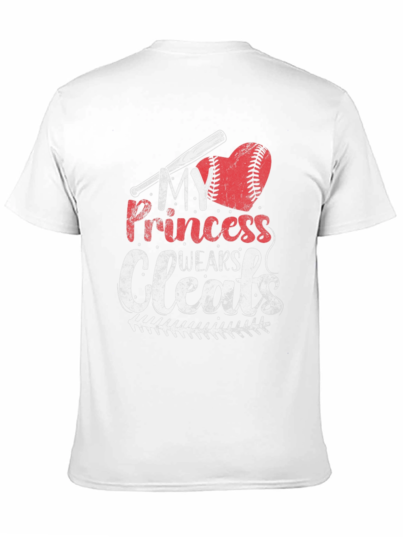 My Princess Wears Cleats Baseball Graphic Tee