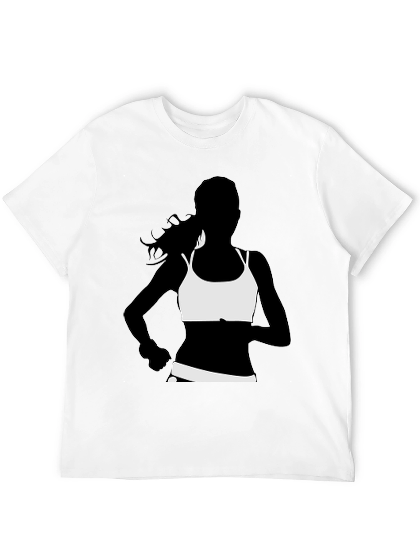 Running Woman Graphic Tee - Black