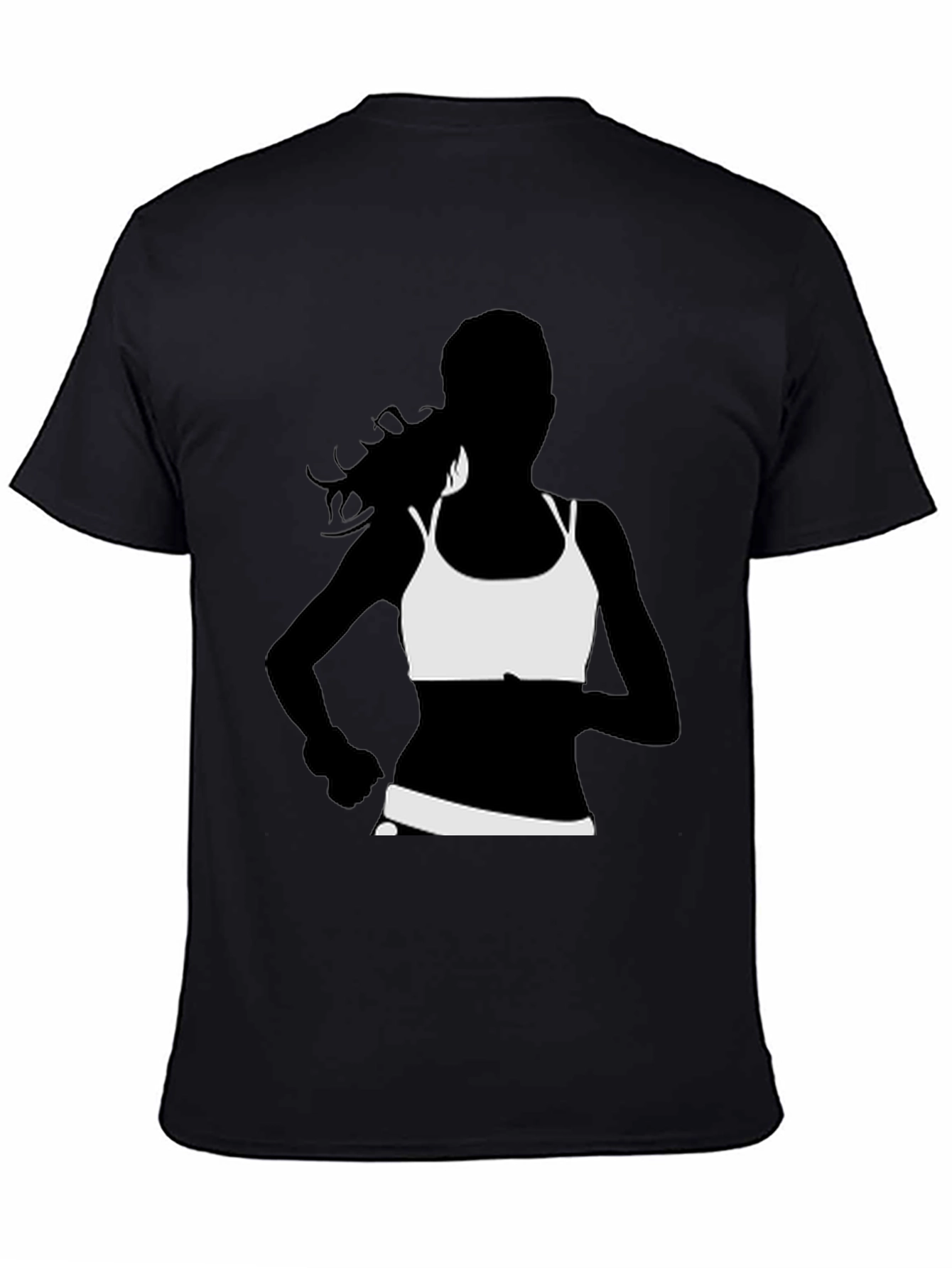 Running Woman Graphic Tee - Black