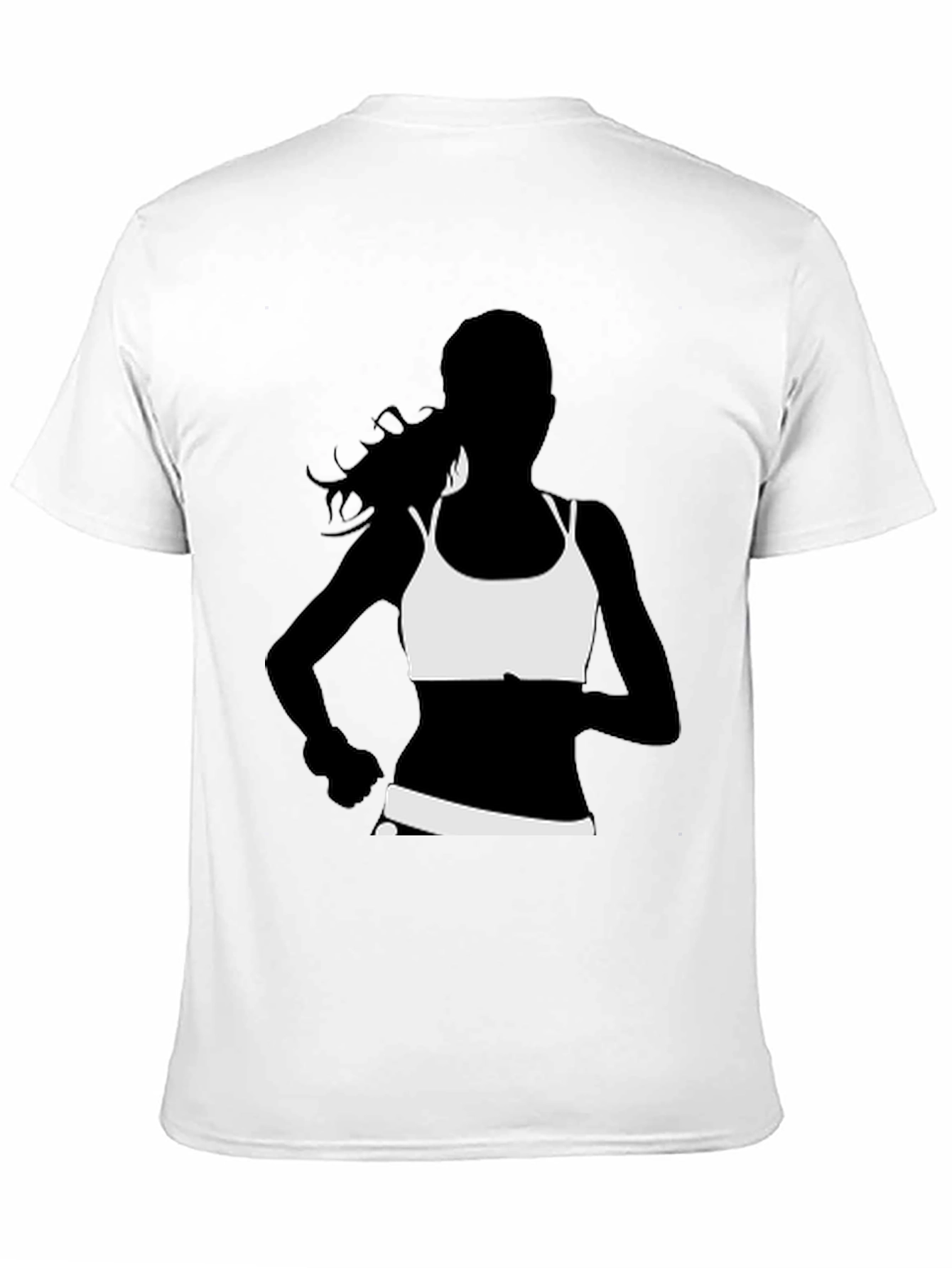 Running Woman Graphic Tee - Black