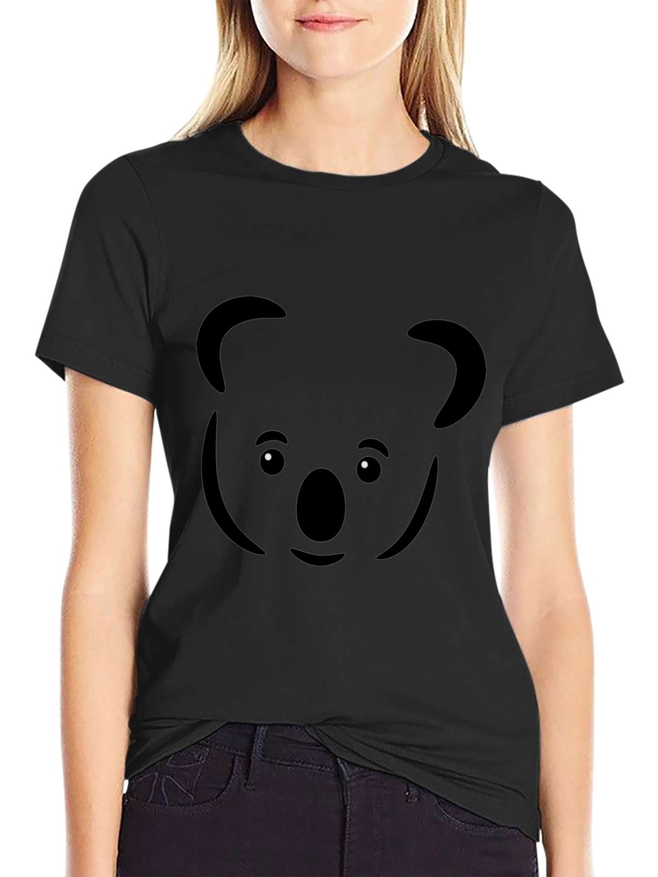 Black Koala Graphic Tee - Unisex Soft Cotton